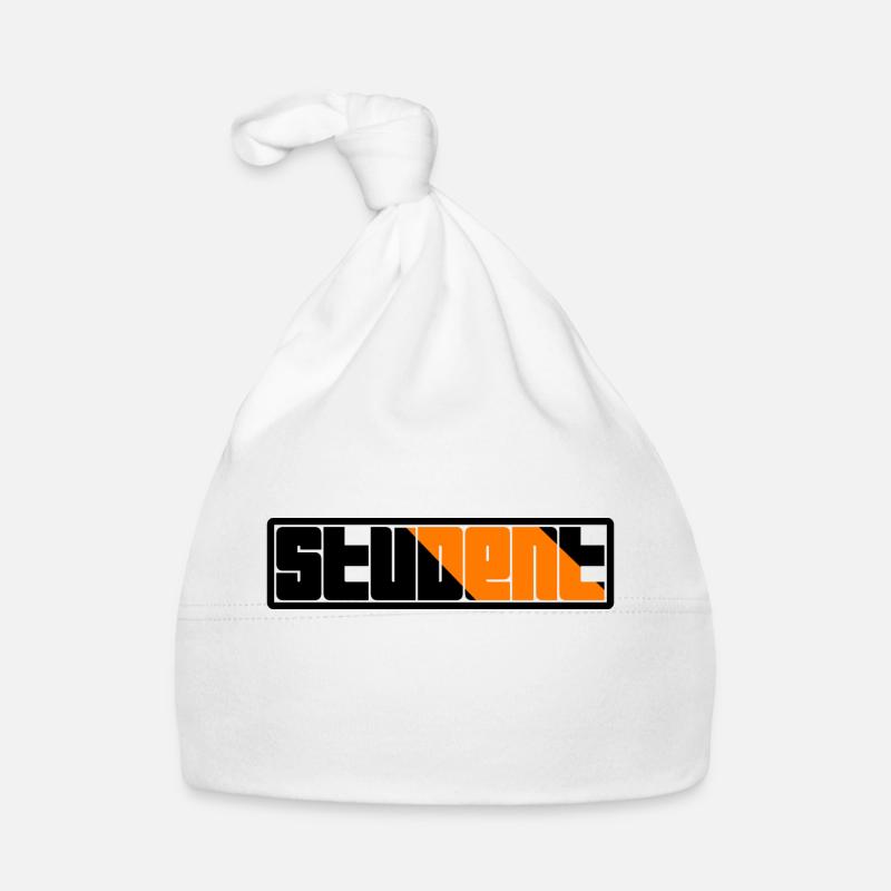 Student Logo - Organic Baby Cap - white
