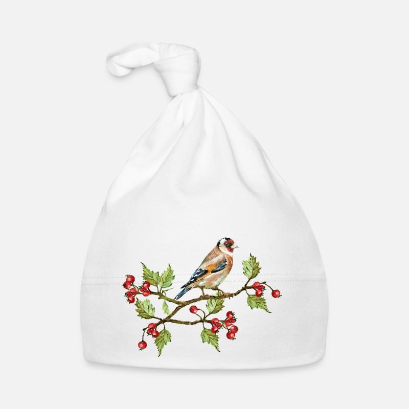 Oiseau coloré Bonnet bio Bébé