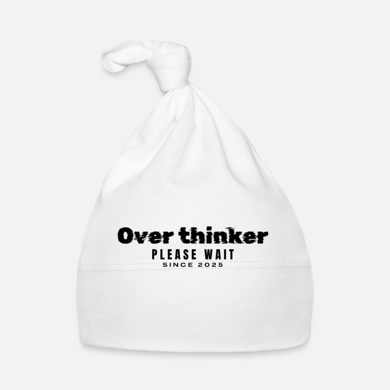 Over thinker Organic Baby Cap