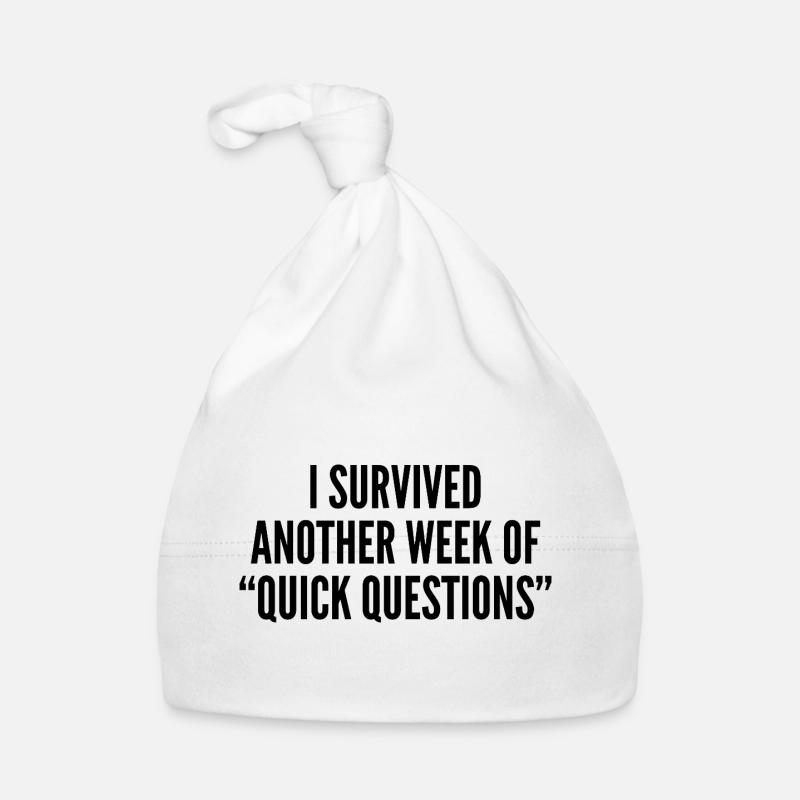 I survived another week of 'quick questions' Organic Baby Cap