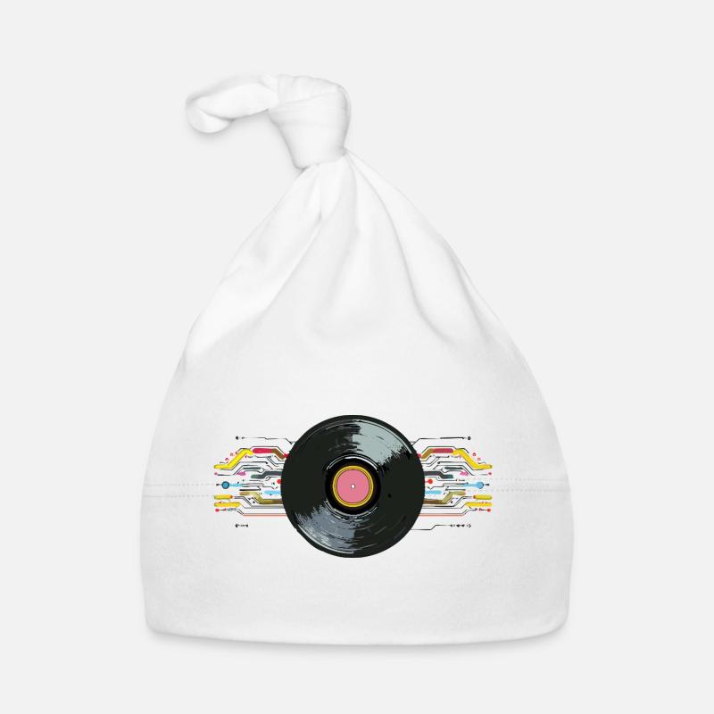 Vinyl_2 - Bonnet bio Bébé - blanc