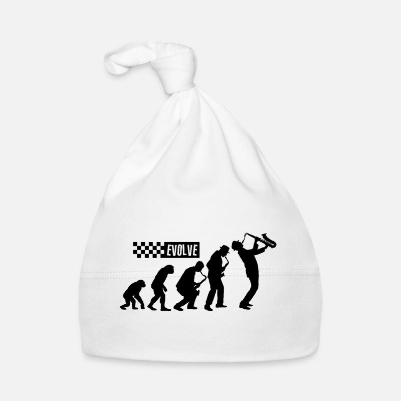 Evolution des Ska – Britisches 2 Tone Musikdesign Baby Bio-Mütze
