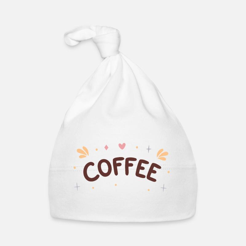 Café Ludique Lettrage Marron Joyeux Bonnet bio Bébé