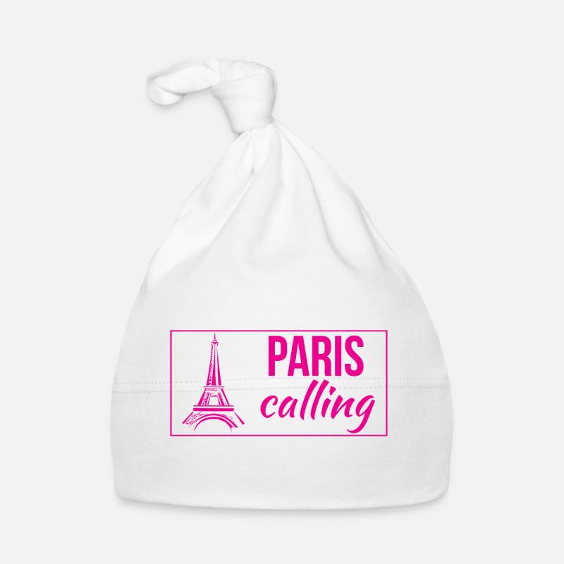 Paris Calling Organic Baby Cap