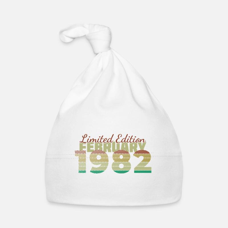 44th Birthday Limited Edition (SCR) 02/1982 Organic Baby Cap