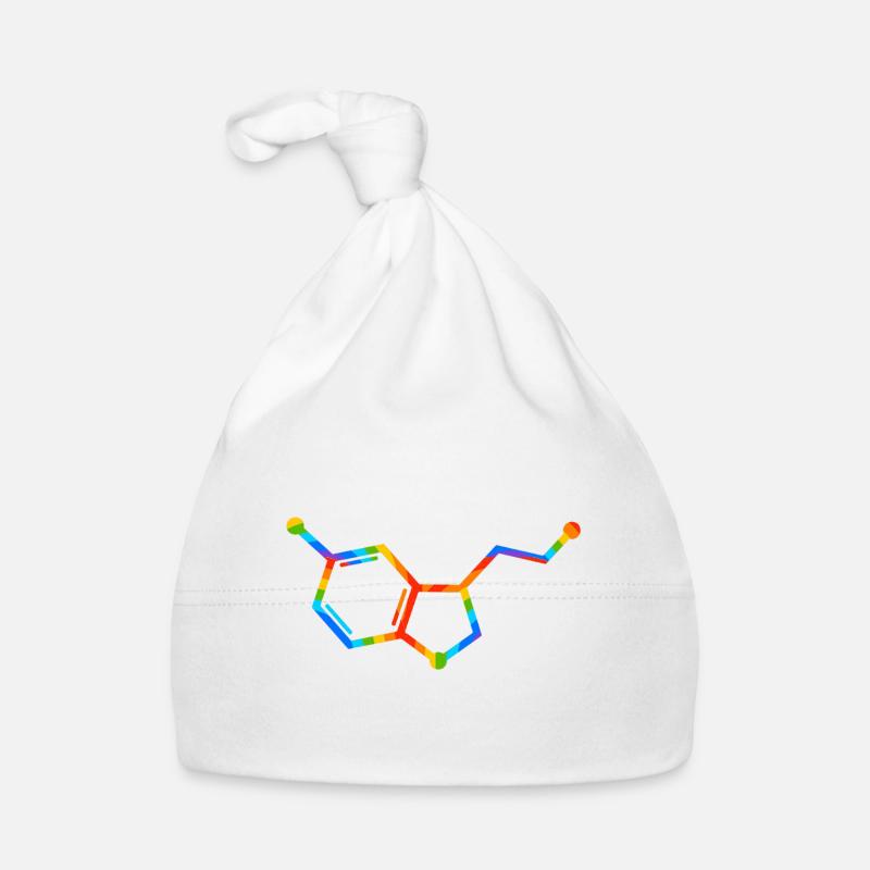 Rainbow Molecule Geometry - seratonin Organic Baby Cap