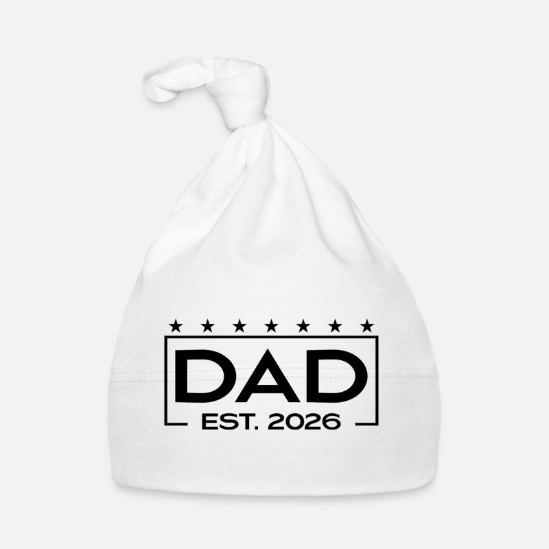 Papa 2026 Loading – Est. 2026 Design für Väter Baby Bio-Mütze