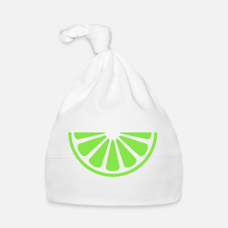 Lime slice Organic Baby Cap