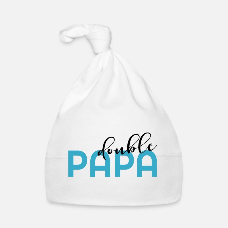 Papa de deux Enfants Bonnet bio Bébé