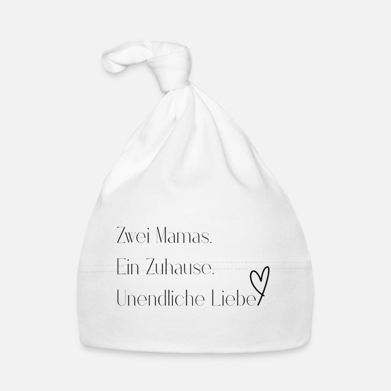 Zwei Mamas. Ein Zuhause. Unendliche Liebe. Baby Bio-Mütze