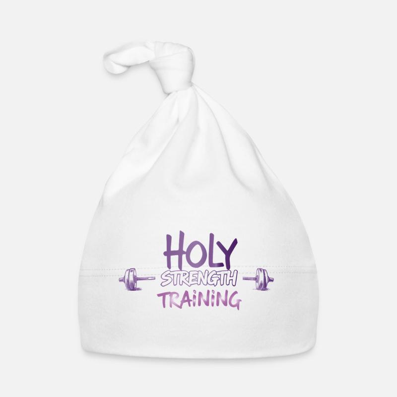 Holy Strength Training Christian Workout Design Organic Baby Cap