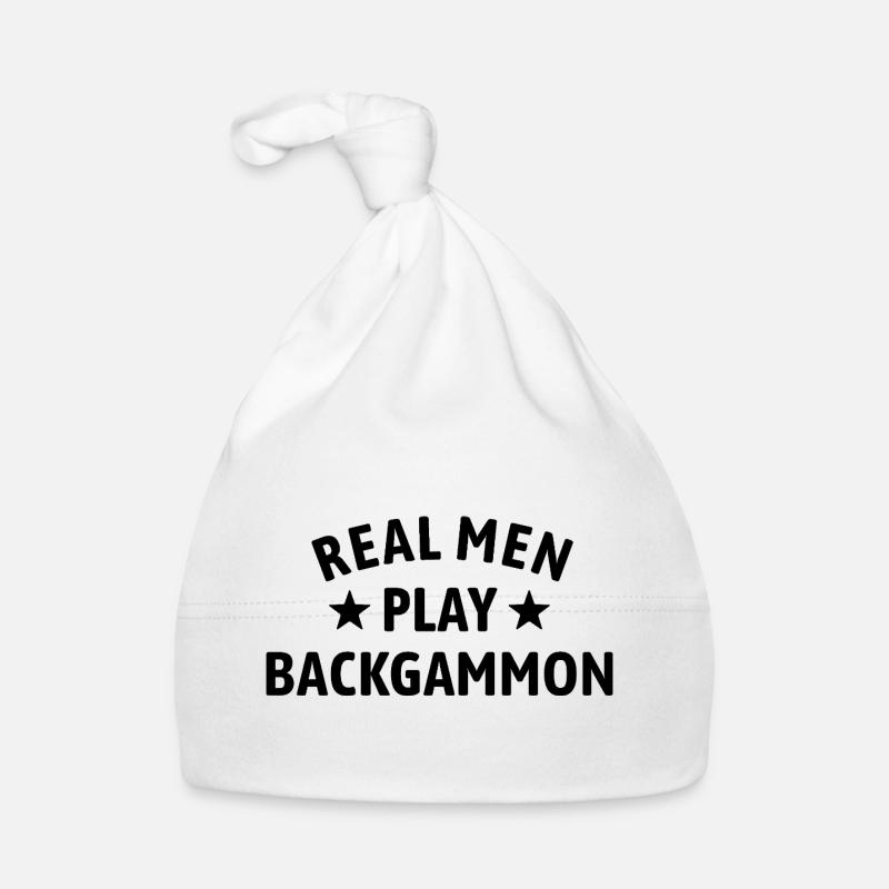 Real Men Play Backgammon | Board Game Organic Baby Cap