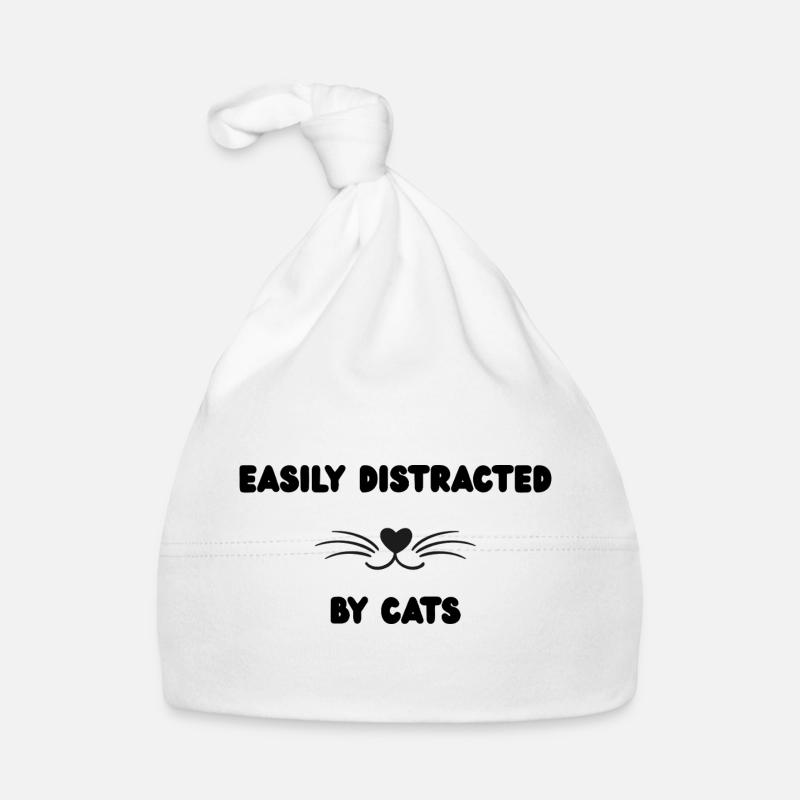 HerzSchnurrbart Minimal Katzenmotiv Baby Bio-Mütze