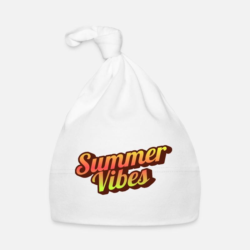 Graphisme typographique Retro Summer Vibes Bonnet bio Bébé