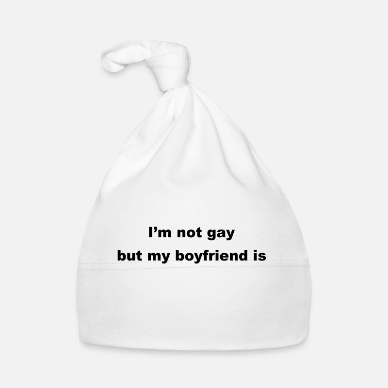 Je ne suis pas gai mais mon amie est Bonnet bio Bébé
