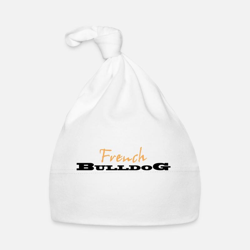 French Bulldog Logo Baby Bio-Mütze