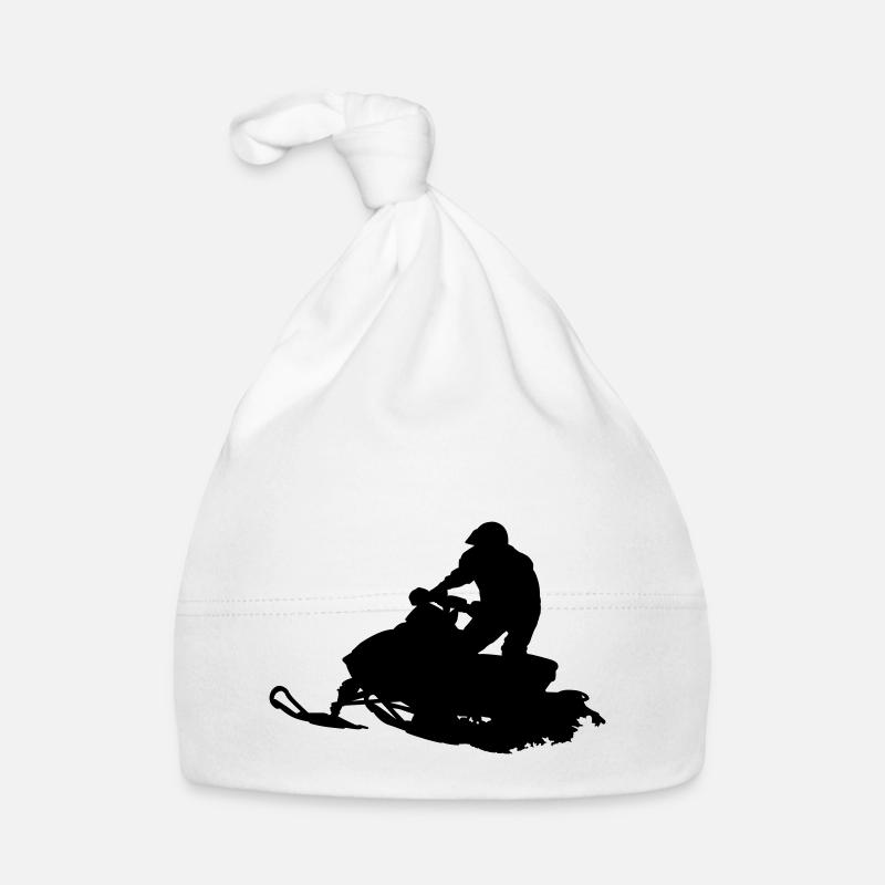 Snowmobile Organic Baby Cap