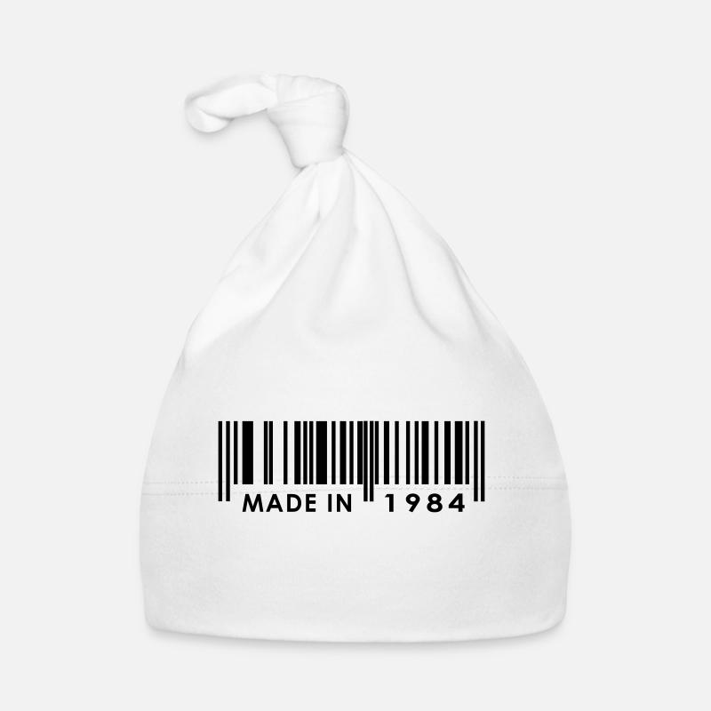 Anniversaire 1984 - Bonnet bio Bébé - blanc