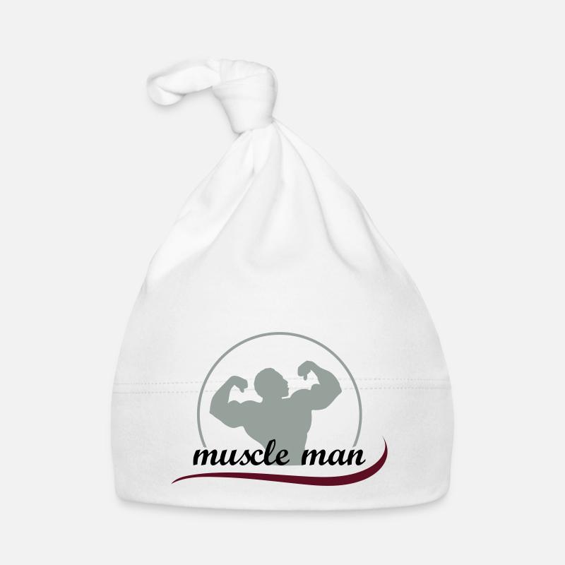 muscleman_3 Organic Baby Cap