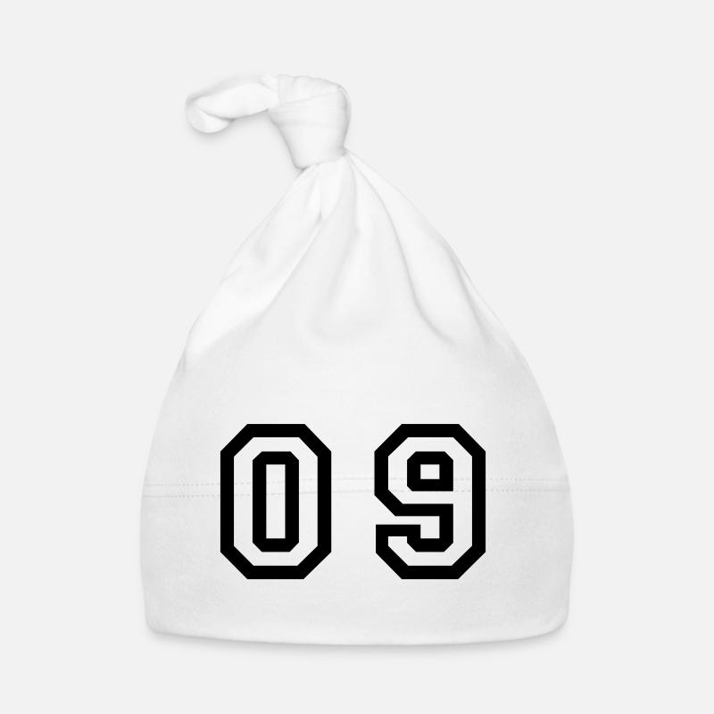 Nummer - 09 - Null neun Baby Bio-Mütze