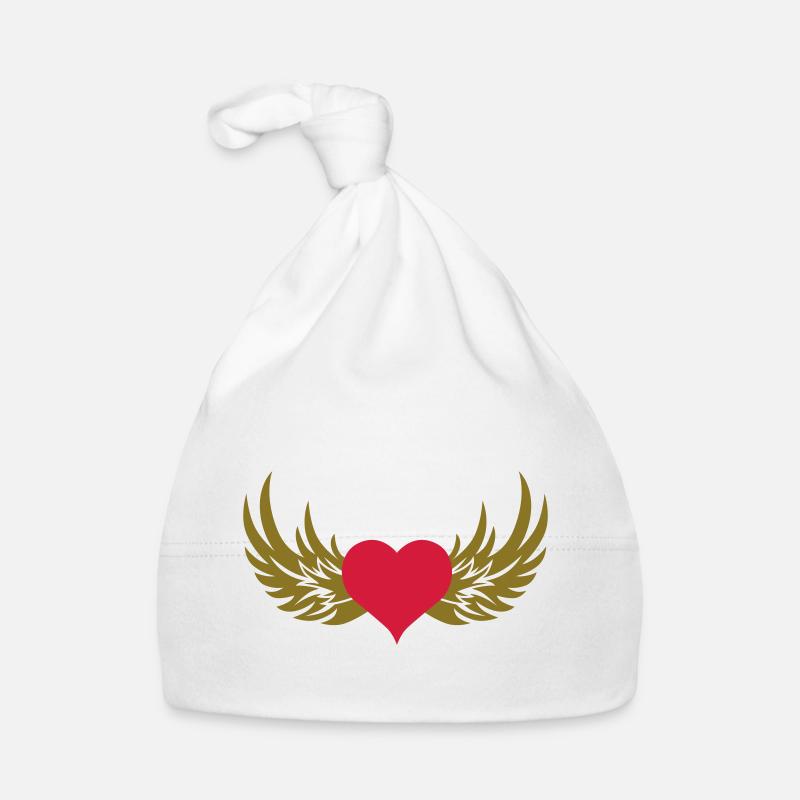 Wing Heart Organic Baby Cap