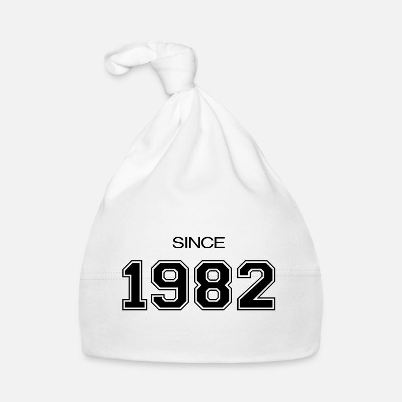 Geburtstagsgeschenk 1982 - Baby Bio-Mütze - Weiß