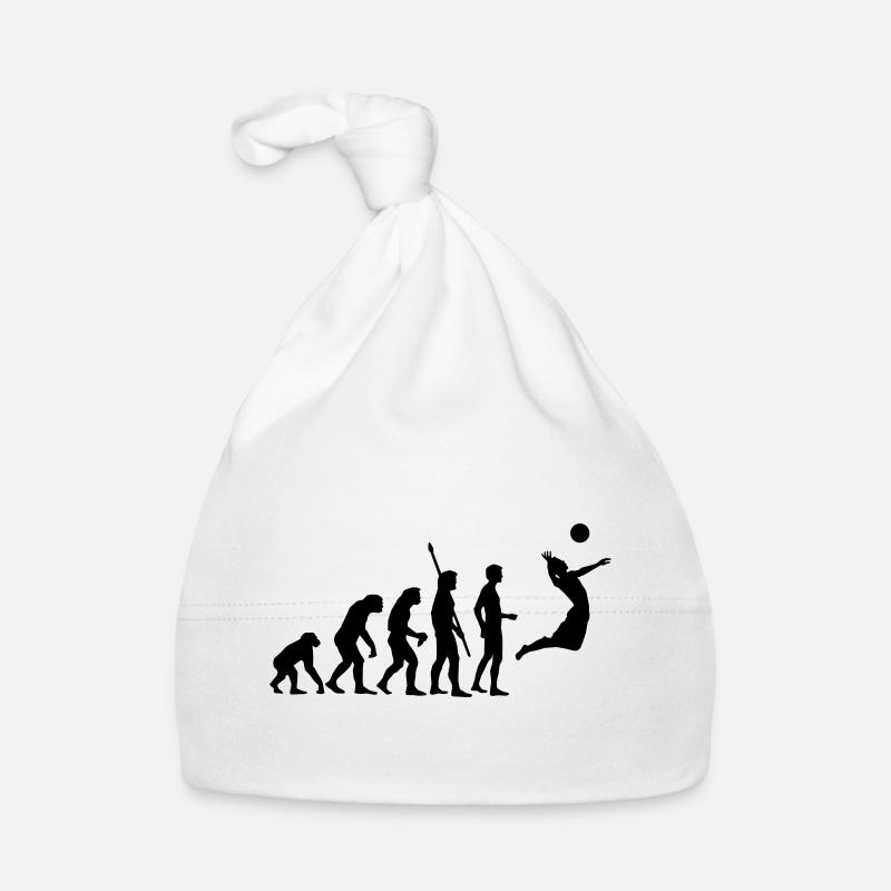 evolution_volleyball_1c - Baby Bio-Mütze - Weiß