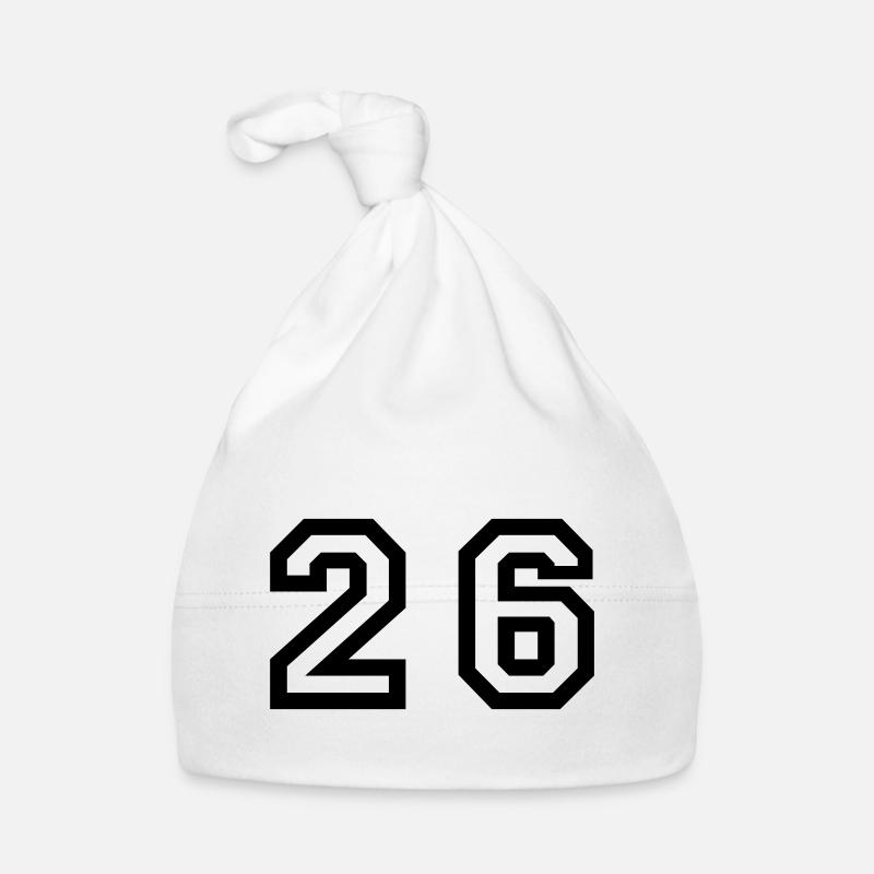 Number - 26 - Twenty Six Organic Baby Cap