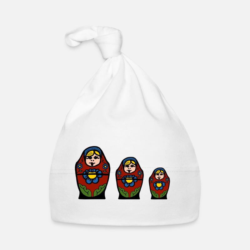 matryoshka Baby Bio-Mütze