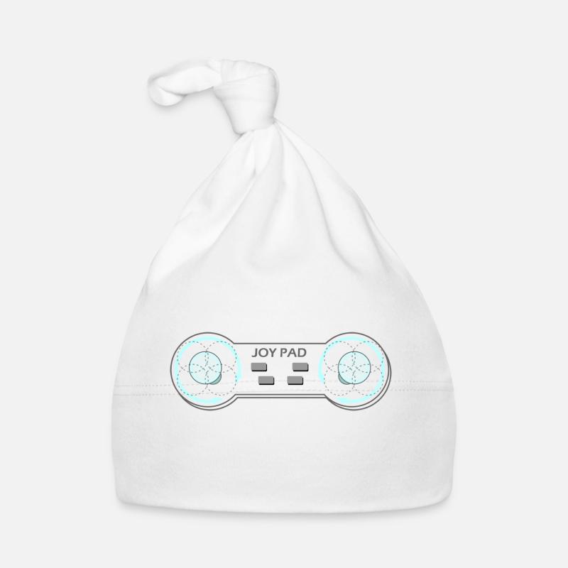 Joy Pad Boob Controller - Organic Baby Cap - white