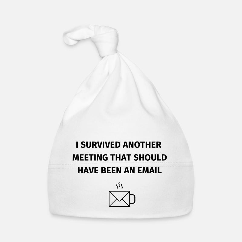 I Survived Another Meetin Baby Bio-Mütze