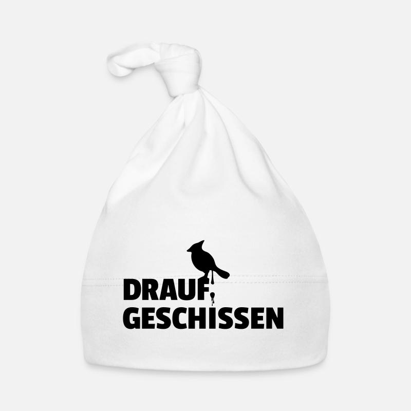 Drauf geschissen Vogel scheiß egal Baby Bio-Mütze