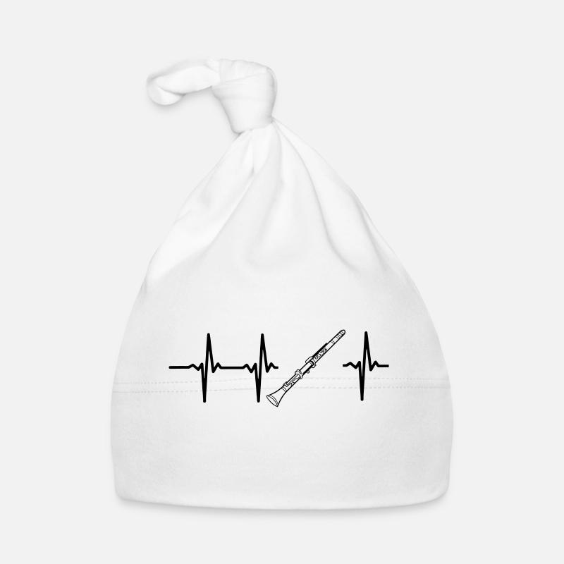 A HEART IS BEATING FOR THE RECORDER Organic Baby Cap