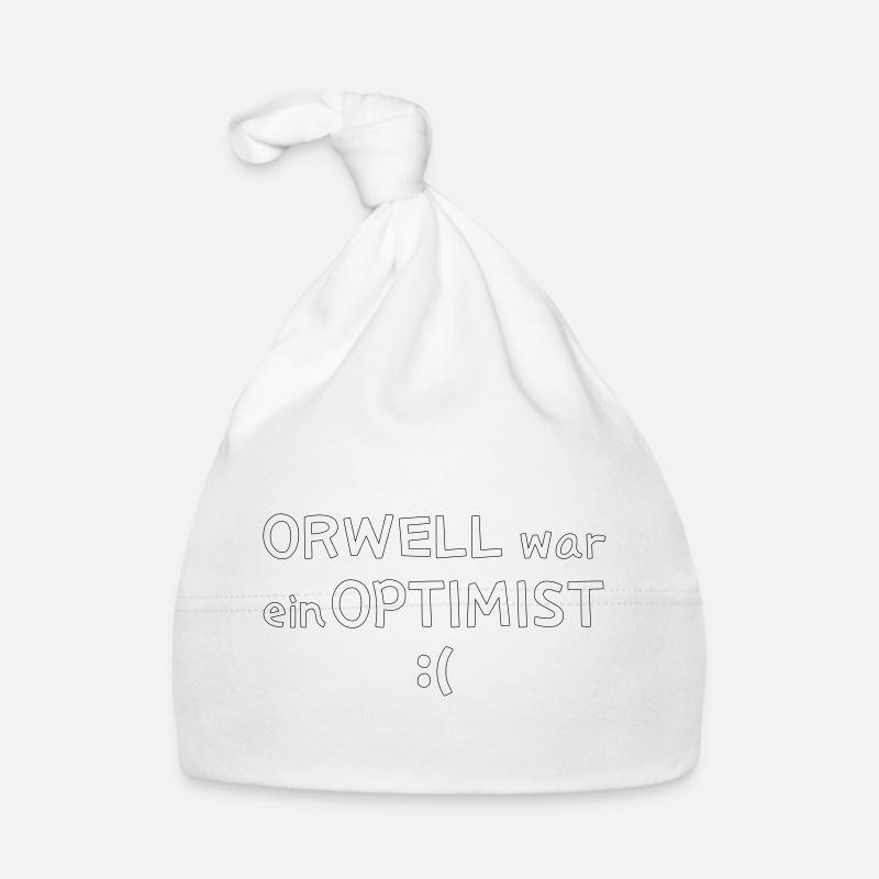 Orwell war ein Optimist - Baby Bio-Mütze - Weiß