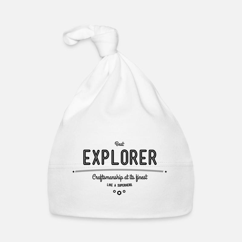 Best discovery using full body - Organic Baby Cap - white