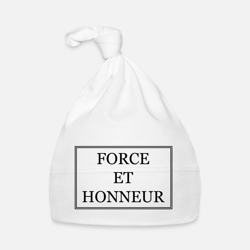 FORCE ET HONNEUR Bonnet bio Bébé