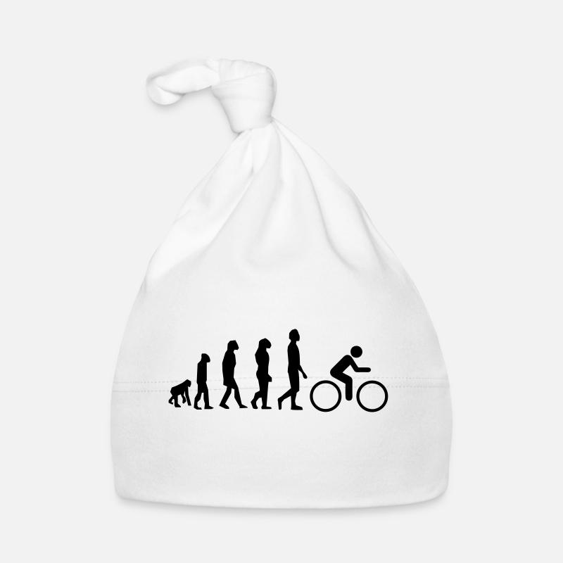 Cycling evolution Fahrrad Shirt Baby Bio-Mütze