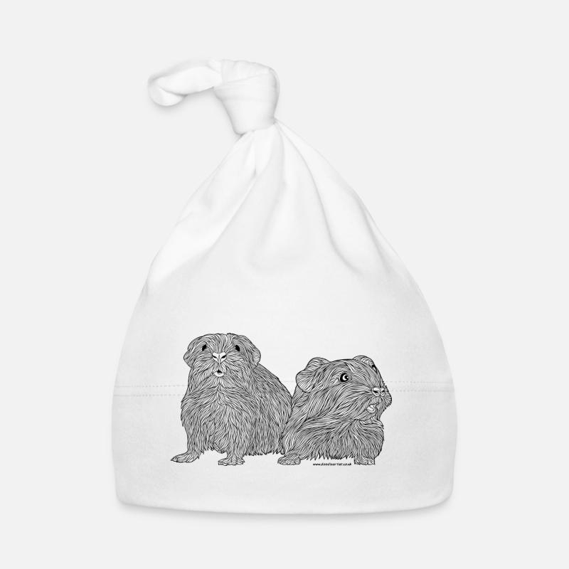 Guinea pig pair Organic Baby Cap