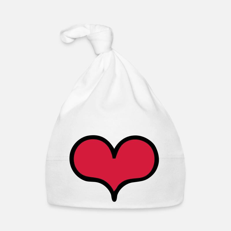 herz Baby Bio-Mütze