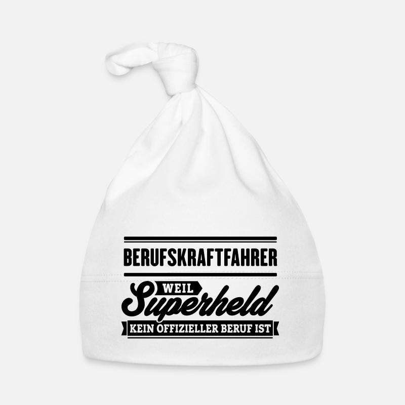 Superheld Berufskraftfahrer Baby Bio-Mütze