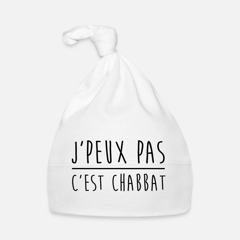 Je peux pas c'est chabbat Bonnet bio Bébé