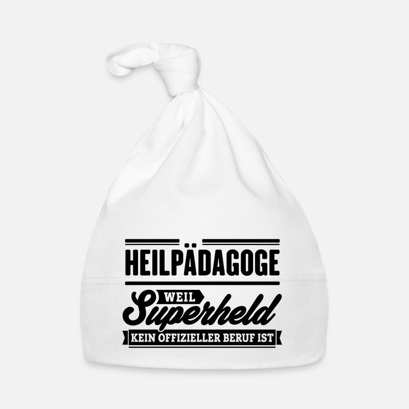 Superheld Heilpädagoge Baby Bio-Mütze