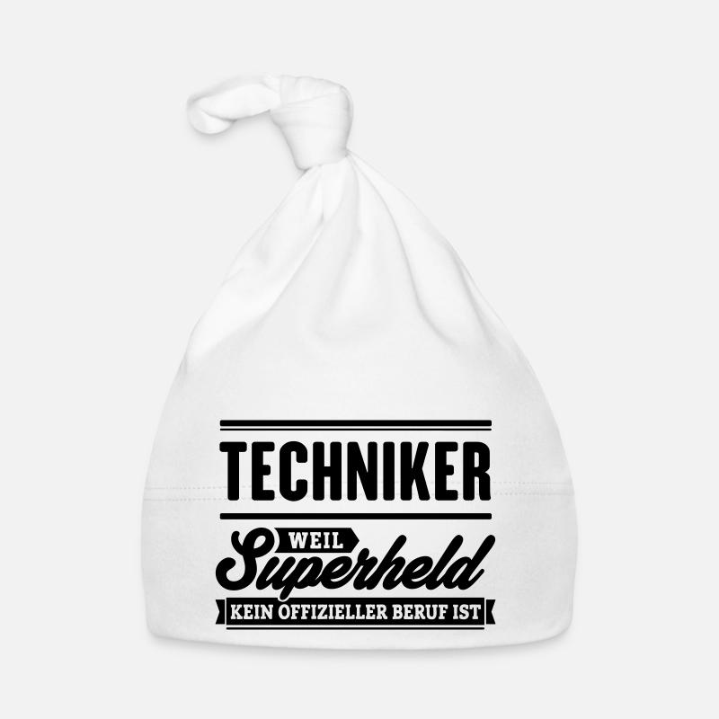 Superheld Techniker Baby Bio-Mütze