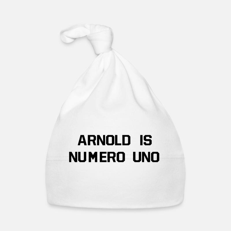 ARNOLD IS NUMERO UNO Baby Bio-Mütze