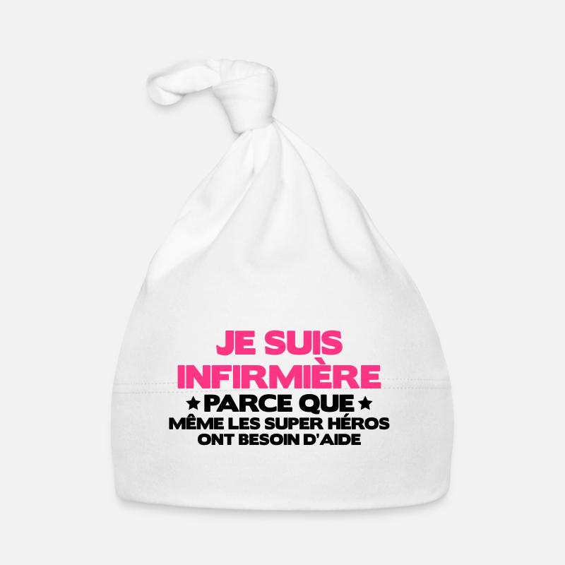 je suis infirmière Bonnet bio Bébé