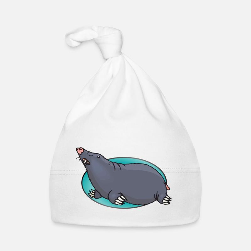 Animal Animals Mole Organic Baby Cap