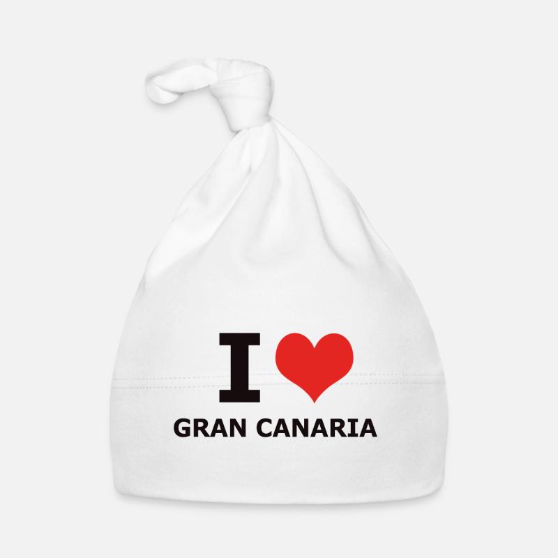 J'AIME GRAN CANARIA - Bonnet bio Bébé - blanc