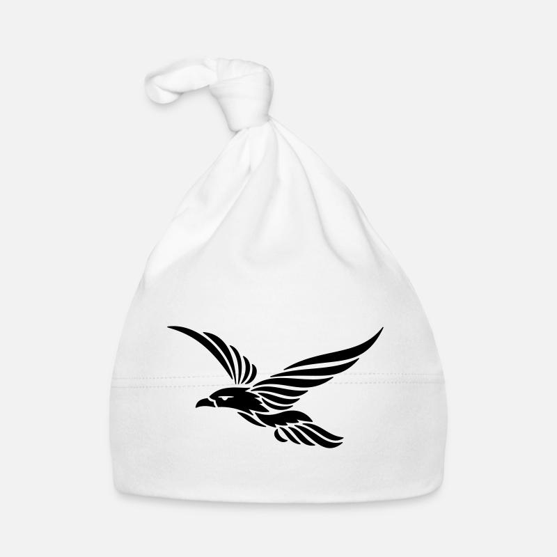 Tribal Raven 1c Organic Baby Cap