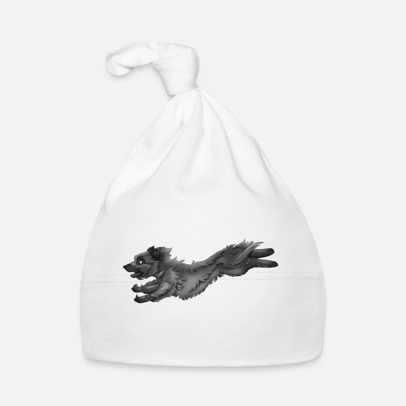 Berger grau Pyrénées 1 - Baby Bio-Mütze - Weiß