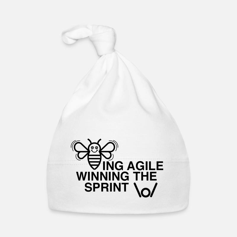 ÊTRE AGILE GAGNER LE SPRINT - Bonnet bio Bébé - blanc